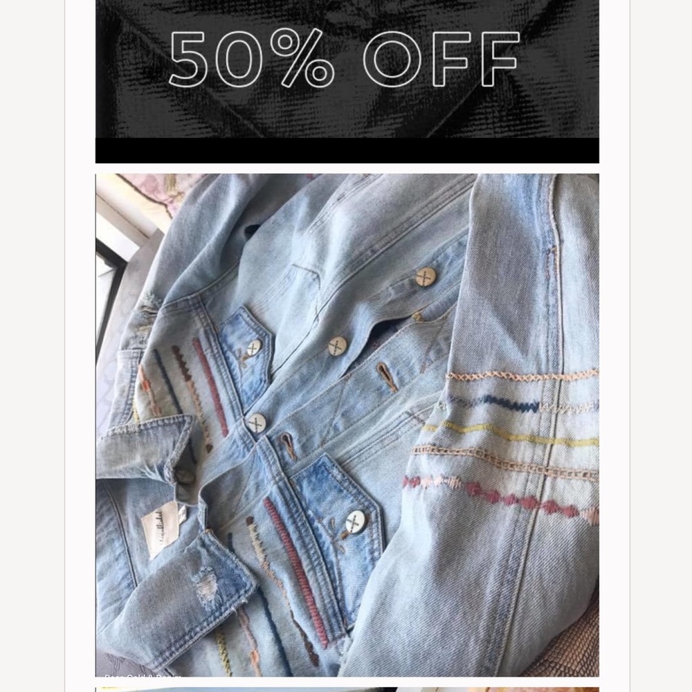Denim Jacket “Unpublished” New w/tags